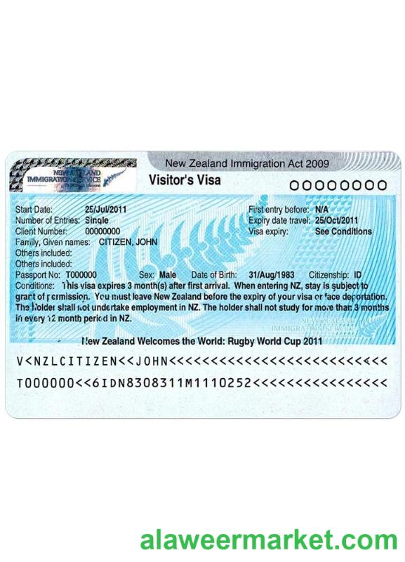 NEW ZEALAND visa